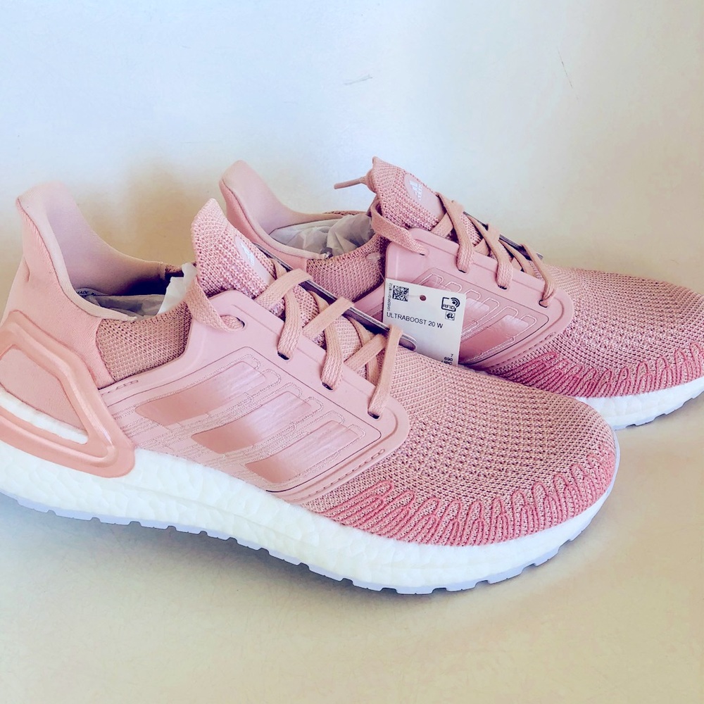 Adidas Ultraboost 20 W FV8358 Running Shoes for Women - Size 8.5, Vapour Pink